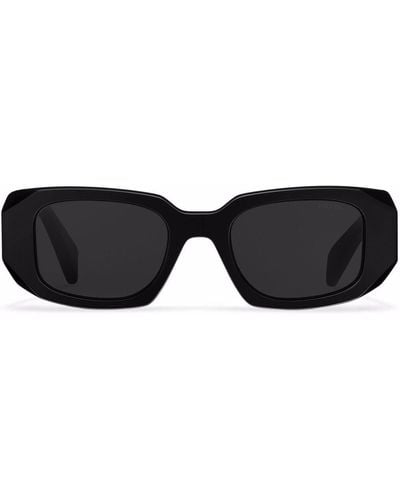 Prada Symbole Oversized Geometric-arm Sunglasses - Black