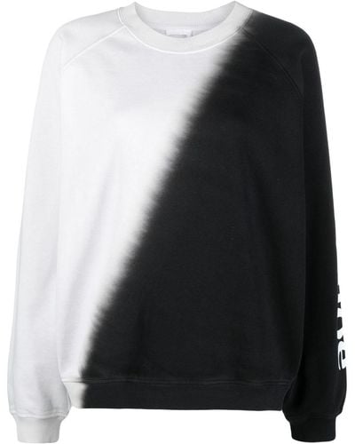 Chloé Sweat en coton à logo imprimé - Blanc