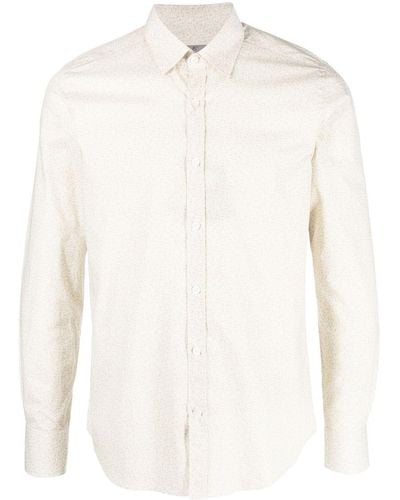 Canali Button-down Overhemd - Wit