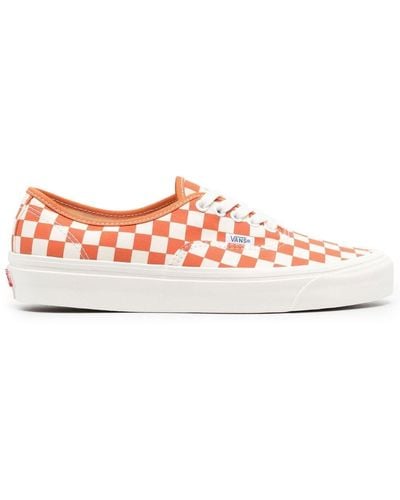 Vans Check-print Lace-up Sneakers - Pink