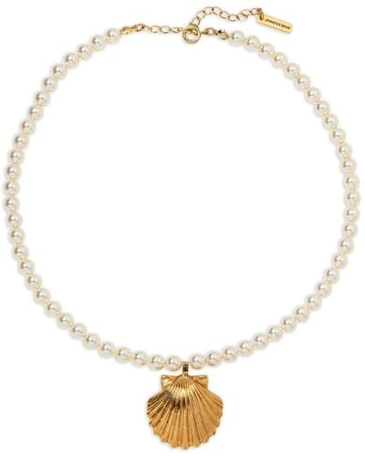 Jennifer Behr Siren Shell-pendant Necklace - Metallic