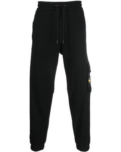 Calvin Klein Embroidered-logo Track Pants - Black