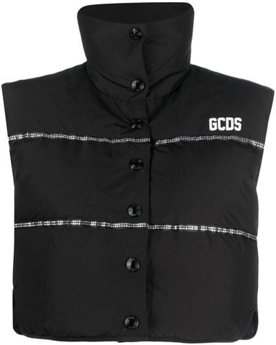 Gcds Bling Padded Vest - Black