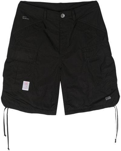 Undercover Short en coton à poches cargo - Noir