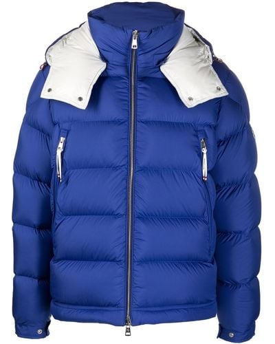 Moncler Feather-down Padded Puffer Jacket - Blue