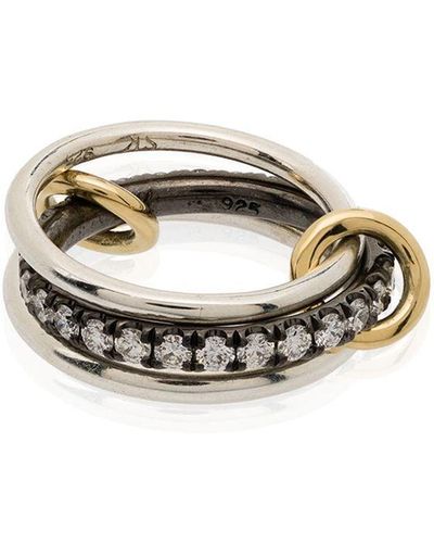 Spinelli Kilcollin Petunia Stacked Diamond Ring - Metallic