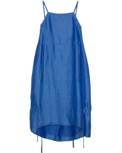 Henrik Vibskov Pick Up Puffball-design Midi Dress - Blue