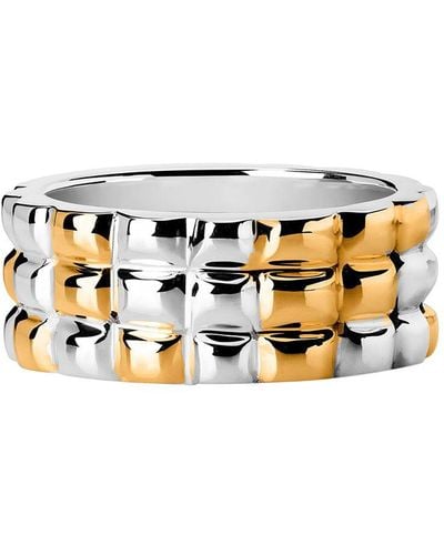 TANE MEXICO 1942 Sterling Silver And 23kt Yellow Gold Vermeil Alma Ring - Metallic