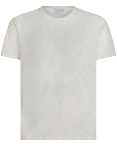 Etro ペイズリー Tシャツ - ホワイト