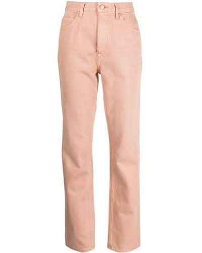 Ulla Johnson Mid-rise Straight-leg Jeans - Pink