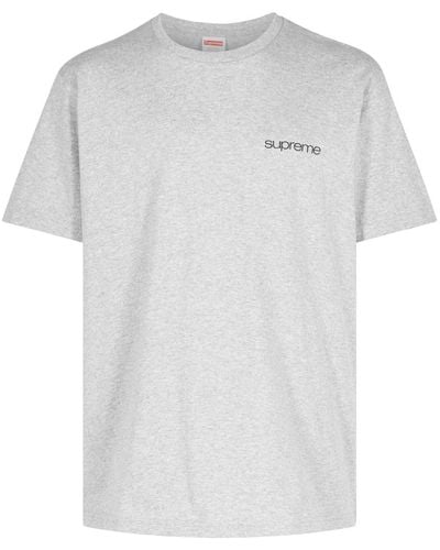 Supreme Logo-print Cotton T-shirt - White