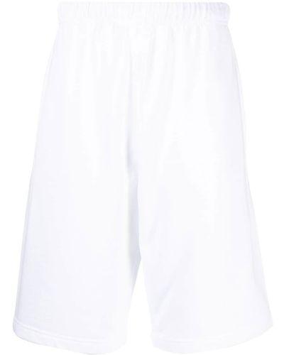 KENZO Pantalones cortos de chándal con logo bordado - Blanco