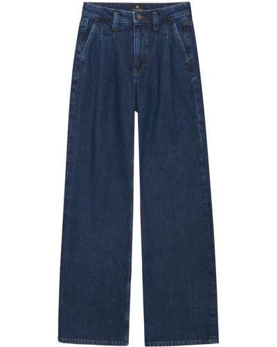 Anine Bing Jeans Carrie a gamba ampia - Blu