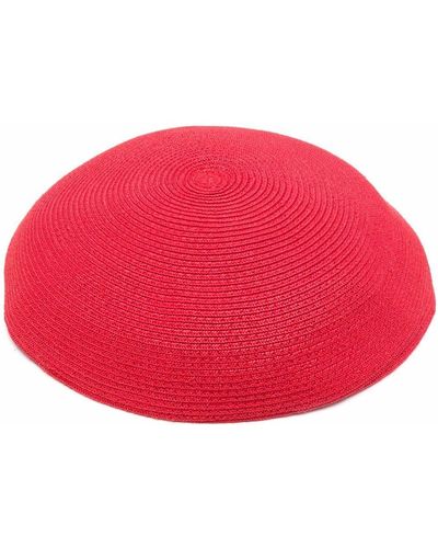 Flapper Sombrero con diseño entretejido - Rojo