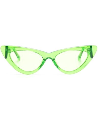 The Attico Gafas de sol Dora con montura cat eye - Verde