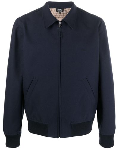 A.P.C. Sutherland Brode Cotton Jacket - Blue