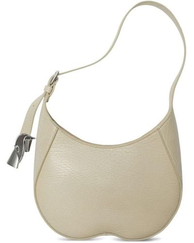 Burberry Chess Leather Shoulder Bag - White