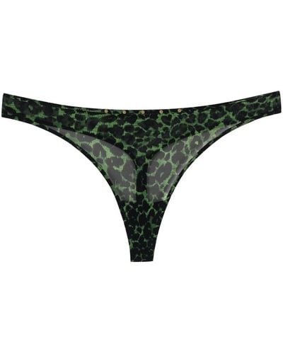 Marlies Dekkers Tanga Rhapsody con stampa - Verde