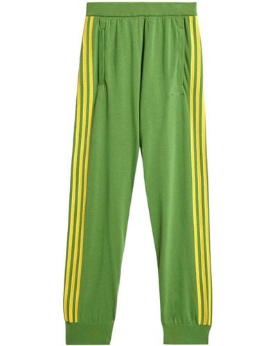 adidas X Wales Bonner Fine-knit Track Trousers - Green