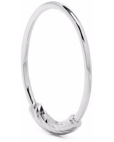 Maria Black 14kt Witgouden Oorring - Metallic