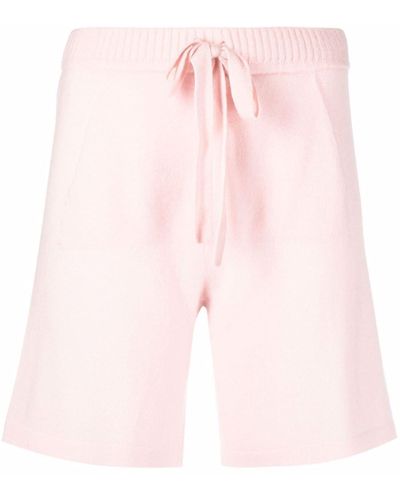 P.A.R.O.S.H. Cashmere-knit Drawstring Shorts - Pink