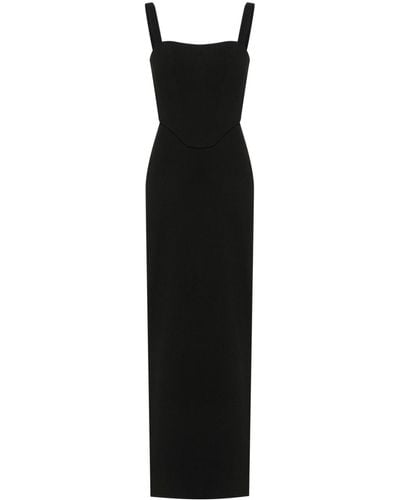 Solace London Frankie Crepe Maxi Dress - Black