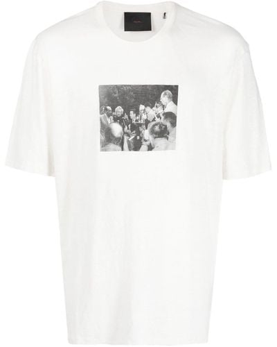 Limitato フォトプリント Tシャツ - ホワイト