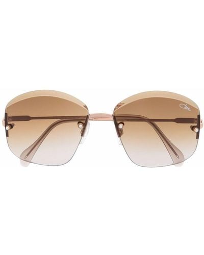 Cazal Frameless Oversized Sunglasses - Pink