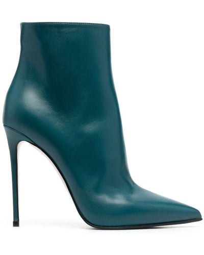 Le Silla Eva Leather 125mm Ankle Boots - Green