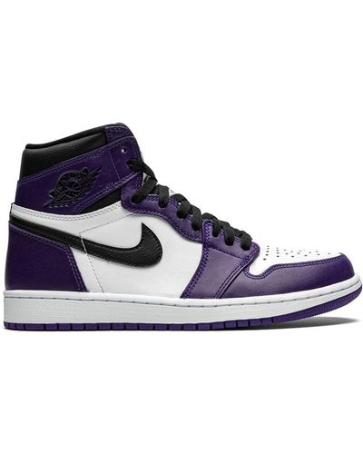 Nike Air 1 Retro High Og "court Purple 2.0" Sneakers - White