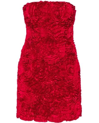 Aje. Gazer Rosette Mini Dress - Red