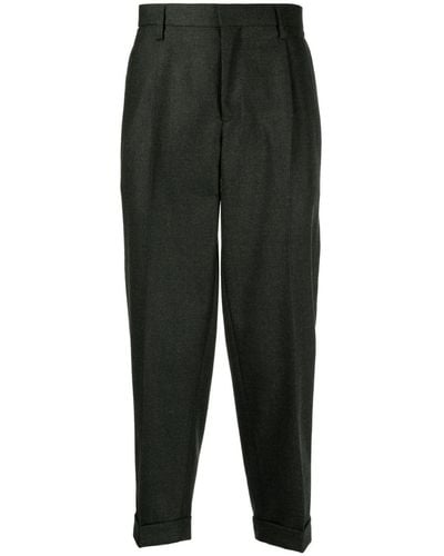 Kolor Tapered Cropped Pants - Black