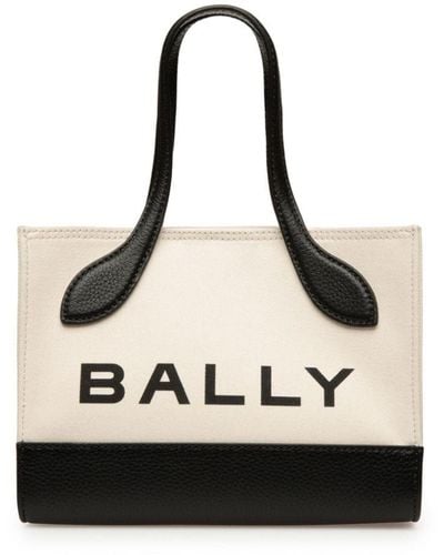 Bally Bolso shopper Bar Keep On con logo - Negro