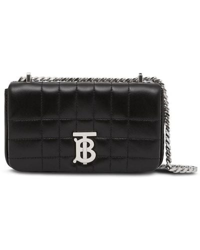 Burberry Lola Mini Leather Crossbody Bag - Black