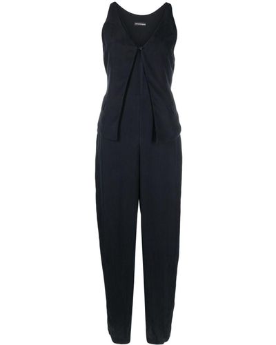 Blue Emporio Armani Jumpsuits and rompers for Women | Lyst
