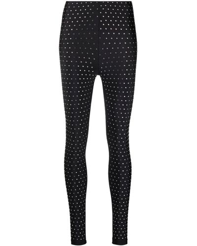 ANDAMANE Holly Crystal-embellished leggings - Black