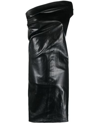 Rick Owens Athena Faux-leather Minidress - Black