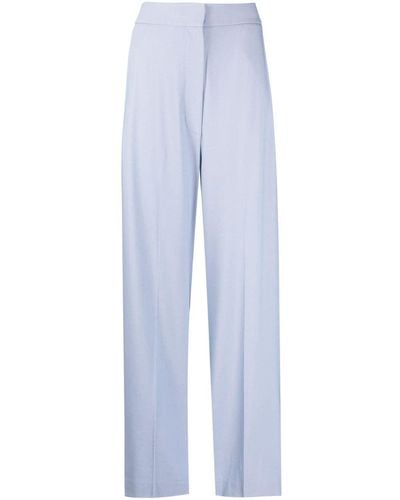 Khaite Pantalon ample à taille haute - Bleu