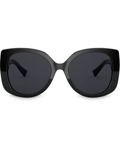 Versace Eckige Sonnenbrille - Schwarz
