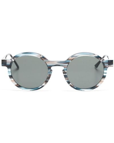 Thierry Lasry Sobriety Round-frame Sunglasses - Grey