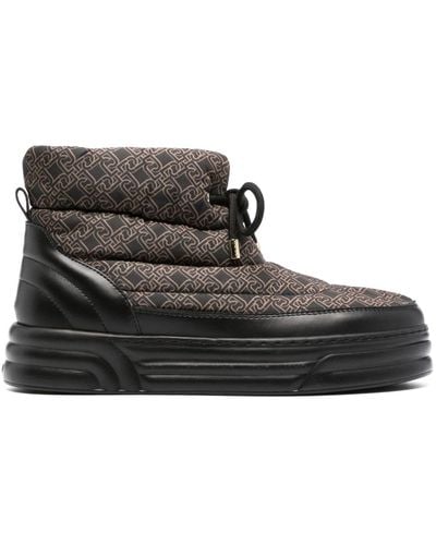 Liu Jo Cleo 50mm Padded Flatform Boots - Black