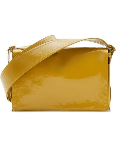 Burberry Trench Leather Messenger Bag - Yellow