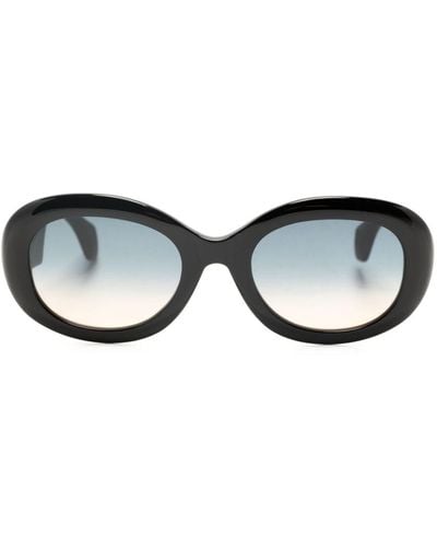 Vivienne Westwood Vivienne Oval-frame Sunglasses - Black