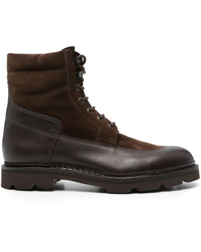 John Lobb Peak Leather Boots - Brown
