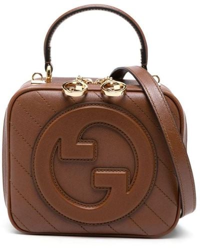 Gucci Blondie Top Handle Bag - Brown
