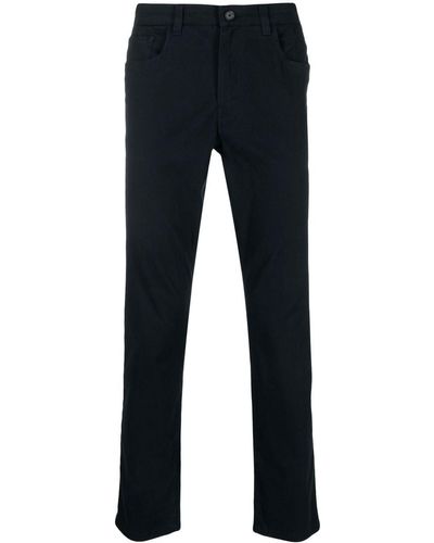 Vince Dylan Low-rise Straight-leg Trousers - Blue