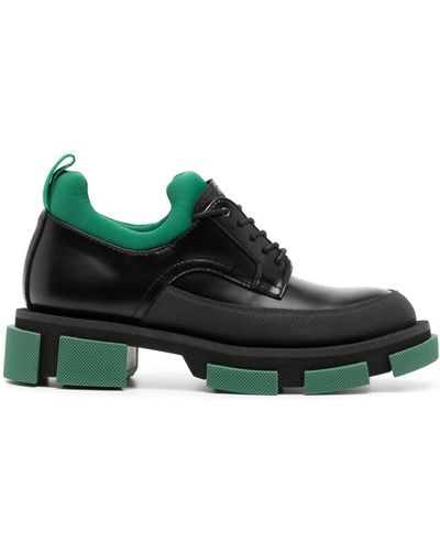 BOTH Paris Lace-up Leather Shoes - Green