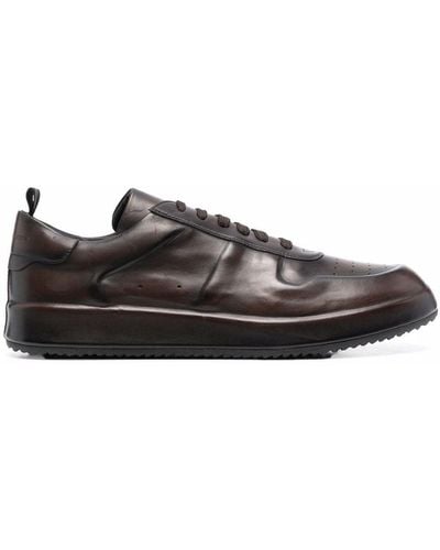 Officine Creative Race Lux Low-top Leather Sneakers - Brown