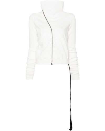 Rick Owens Cotton Zipped Top - White