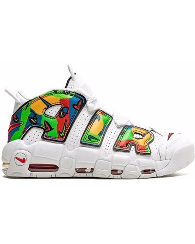 Nike Air More Uptempo "peace, Love, Swoosh" Sneakers - White